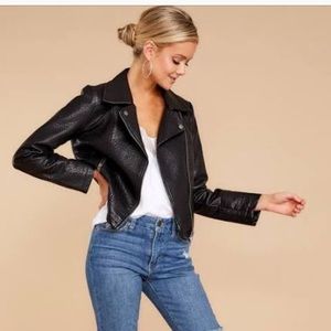 Faux leather jacket